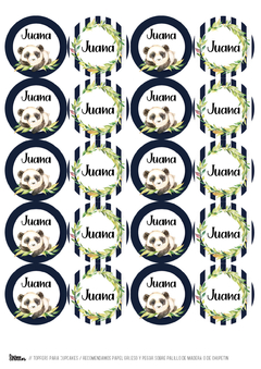 KIT IMPRIMIBLE PANDA - Tres Cerditos Kits Imprimibles