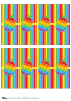 Kit imprimible Pop it multicolor - Tres Cerditos Kits Imprimibles