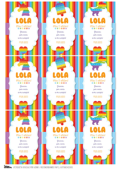Kit imprimible Pop it multicolor en internet