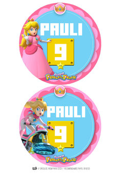 KIT IMPRIMIBLE Princesa Peach Super Mario - tienda online