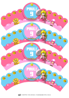 Imagen de KIT IMPRIMIBLE Princesa Peach Super Mario