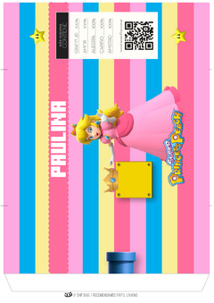 KIT IMPRIMIBLE Princesa Peach Super Mario - comprar online