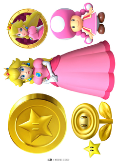 KIT IMPRIMIBLE Princesa Peach Super Mario en internet