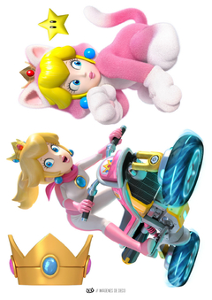KIT IMPRIMIBLE Princesa Peach Super Mario - Tres Cerditos Kits Imprimibles