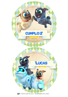 Kit imprimible Puppy dog pals varón - comprar online