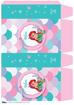 Imagen de Kit imprimible Sirenita bebé | PDF editable