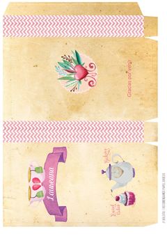 Kit imprimible Tea Party, imprimible cumpleaños, baby shower, pdf, editables. - tienda online