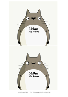 Kit imprimible Totoro - comprar online