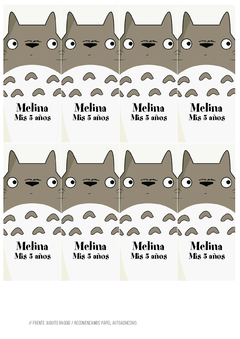 Kit imprimible Totoro en internet