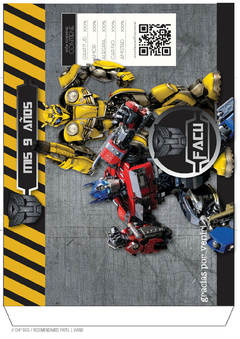 KIT IMPRIMIBLE Transformers - Tres Cerditos Kits Imprimibles