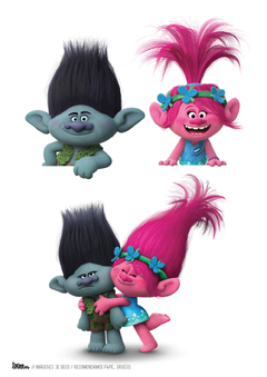 Kit imprimible Trolls - Tres Cerditos Kits Imprimibles