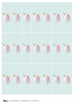 Imagen de KIT IMPRIMIBLE UNICORNIO