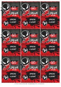 Imagen de Kit imprimible Venom | PDF editable