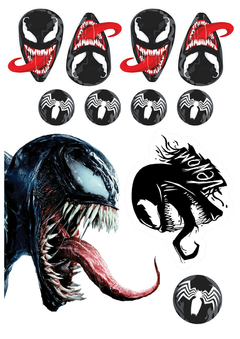 Kit imprimible Venom | PDF editable - Tres Cerditos Kits Imprimibles