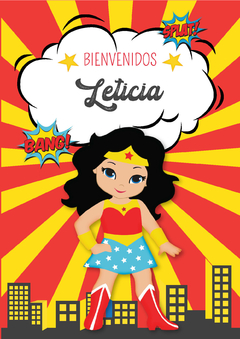 KIT IMPRIMIBLE Wonder Woman - Tres Cerditos Kits Imprimibles