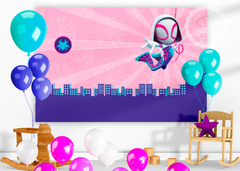 Gwen Spider Banner para fiestas / Listo para imprimir!