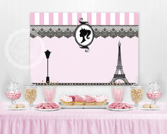 Barbie Banner para fiestas