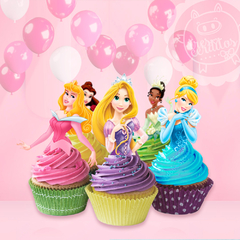 Princesas Disney Toppers / Listo para imprimir!