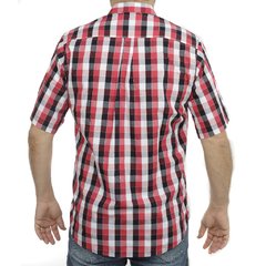 Camisa Masculina Manga Curta Xadrez Red Western - loja online