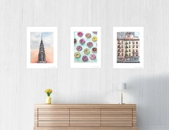 pack de 3 láminas 30x42cm NEW YORK - comprar online