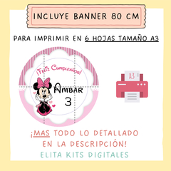 Banner circular Minnie Mouse