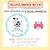 Kit imprimible Vaquita nene + Banner Circular Fondo Mesa Dulce Candybar en internet