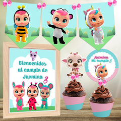 kit imprimible de Bebés Llorones Cry Babies decoración candybar