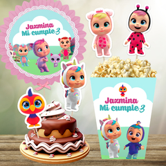 kit imprimible de Bebés Llorones Cry Babies decoración candybar