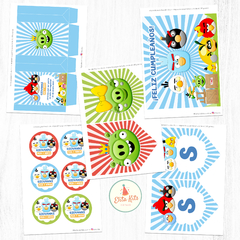 Kit imprimible Angry Birds, personalizado - comprar online