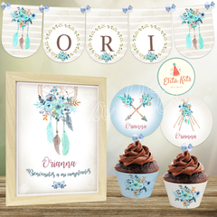 Kit imprimible Atrapasueños Boho decoracion cumpleaños