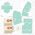 Kit imprimible aviador decoracion cumpleaños candybar