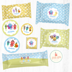 Kit Imprimible Bichikids decoración golosinas candybar