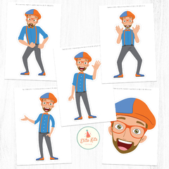 Kit Imprimible Blippi + Banner Circular - tienda online