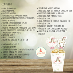 Kit imprimible Caballos Flores Nenas, personalizado - comprar online