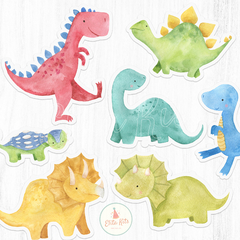 Kit imprimible Dinosaurios Nenas