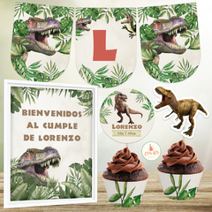 Kit imprimible Dinosaurios Jurasicos