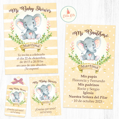 Kit Imprimible Elefante Acuarelas Nena