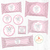 Kit imprimible elefantita bebe rosa decoracion baby shower nena