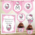 Kit Imprimible Hello Kitty Angel Bautismo Nena banedrines, cartel de bienvenida