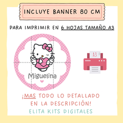 Kit Imprimible Hello Kitty Angel Bautismo Nena