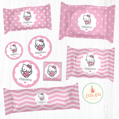 Kit Imprimible Hello Kitty Angel Nena decoracion golosinas candybar 