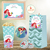 Kit imprimible La Sirenita Ariel + Banner Circular Fondo Mesa Dulce Candybar - comprar online