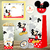 Kit imprimible Mickey Mouse + Banner Circular Fondo Mesa Dulce Candybar - comprar online