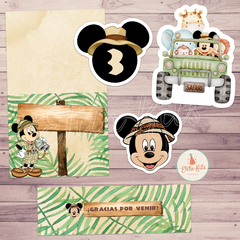 Kit imprimible Mickey Safari