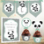 Kit Imprimible Osito Panda decoracion cumpleaños candybar