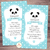 Kit imprimible Panda Nene Celeste + Banner Circular - comprar online