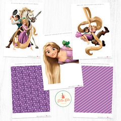 Kit Imprimible Rapunzel Enredados decoración cumpleaños