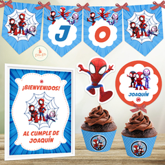 kit imprimible spidey cumpleaños