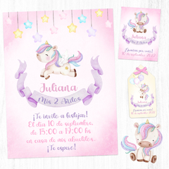 Kit Imprimible Unicornio Mágico + Banner Circular Fondo Mesa Dulce Candybar - Kits Imprimibles - Elita Kits Digitales