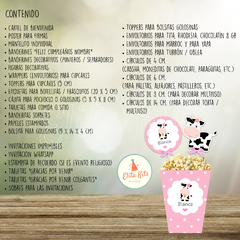 Kit imprimible Vaquita nena, personalizado - comprar online